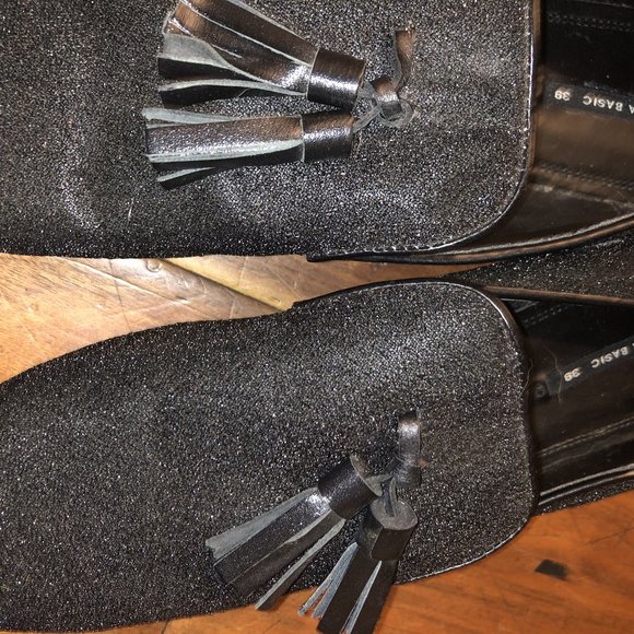 Zara Loafers Glitter with Tassels, Size 39 - Picture 3 of 5